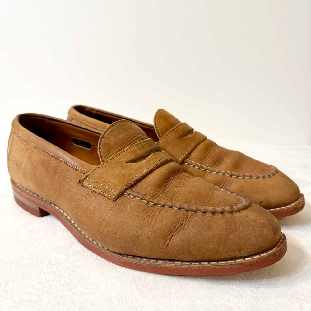Allen Edmonds Addison Loafers Tan Leather Size 10 EEE